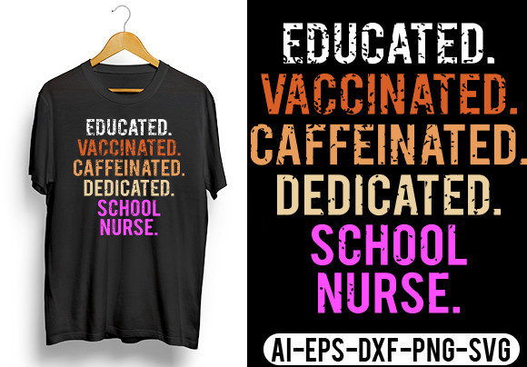 A Designer's Hands-On Review of the Educated Vaccinated Caffeinated T-Shirt Design
