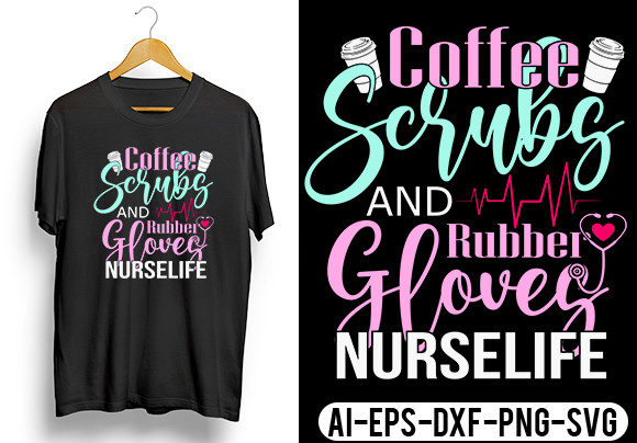 A Designer’s Take on the Coffee Scrubs and Rubber Gloves Nurse Design