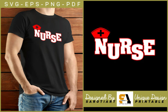 Nursing T-Shirt Design PNG for Professional Embroidery Projects