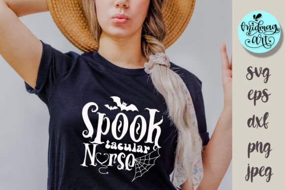 The Spook Tacular Nurse: A Halloween Embroidery Gem